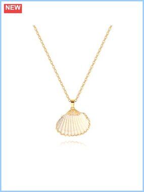 18K Gold Plated Coin Pendant Necklace Cable Chain 18" Hypoallergenic